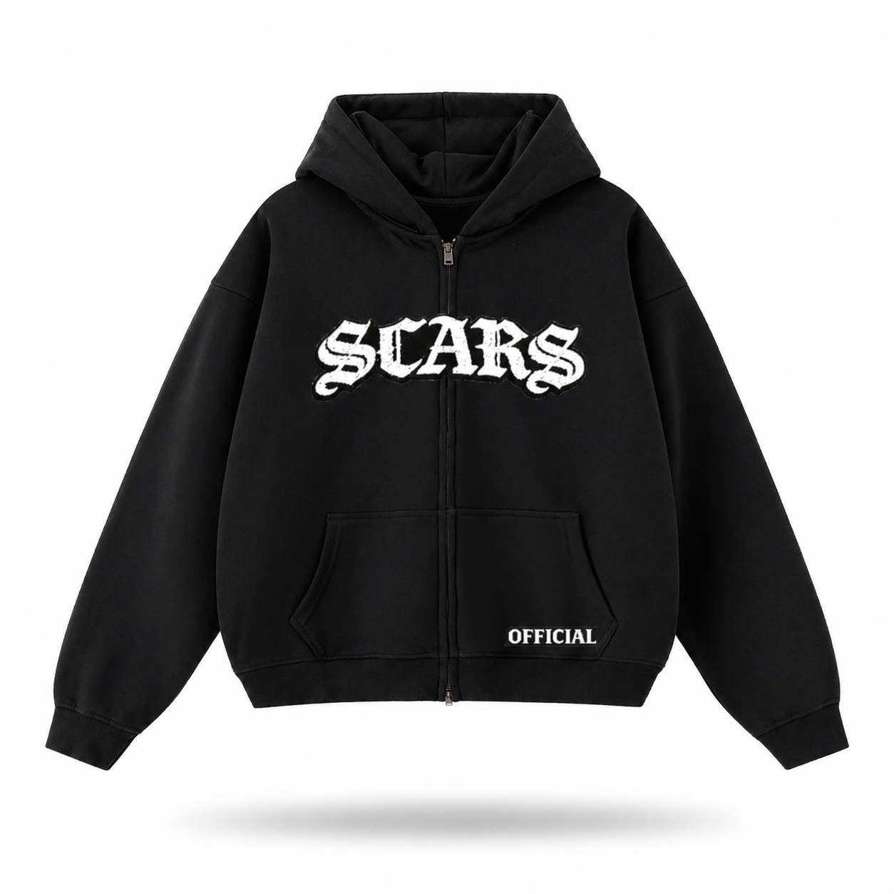 SCARS - Heavyweight Oversized Zip-Up Hoodie