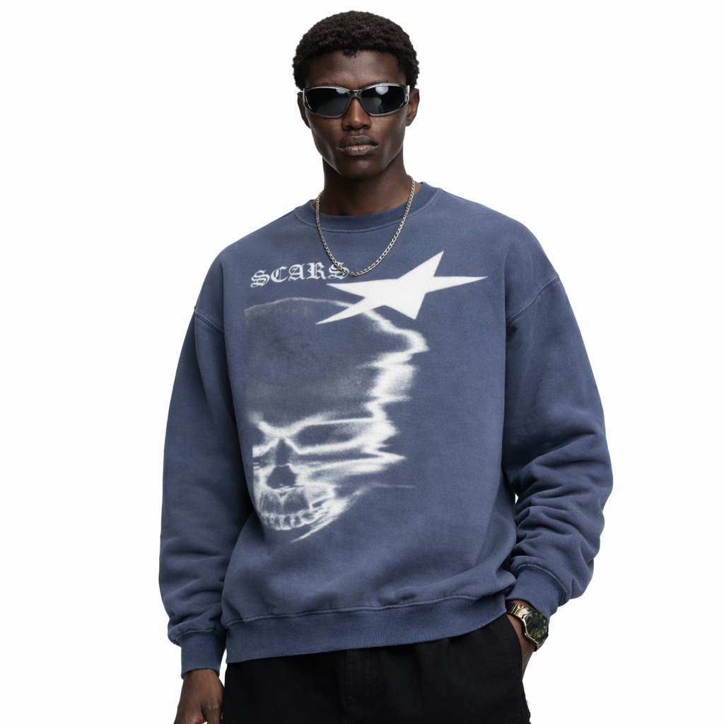 SCARS - Oversized Crewneck sweatshirt
