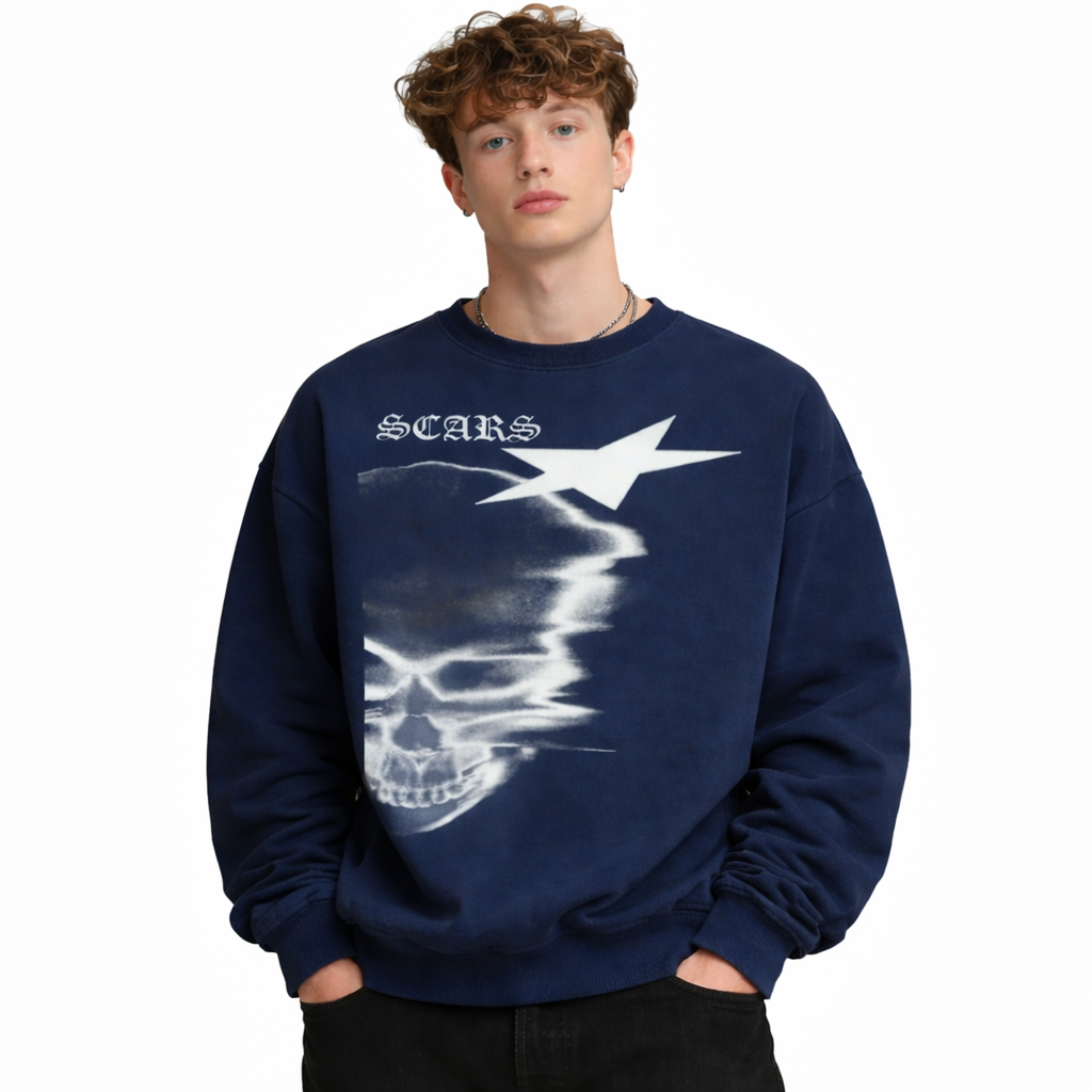 SCARS - Oversized Crewneck sweatshirt