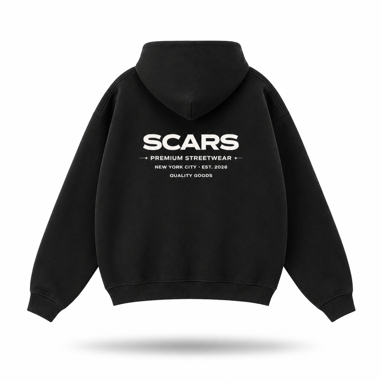 SCARS - Heavyweight Fleece Zip-Up Oversized Hoodie