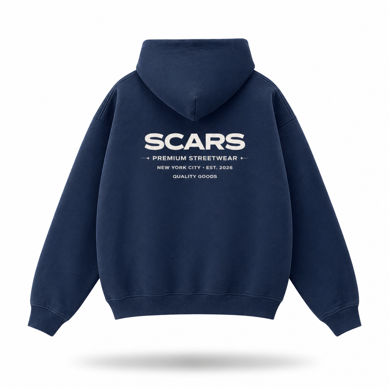 SCARS - Heavyweight Fleece Zip-Up Oversized Hoodie