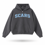 SCARS - Heavyweight Oversized Zip-Up Hoodie