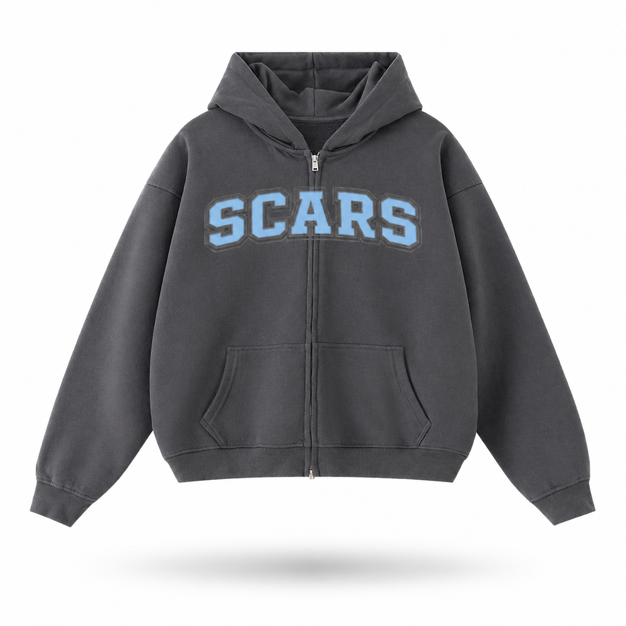 SCARS - Heavyweight Oversized Zip-Up Hoodie