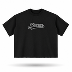 SCARS - Boxy Half Sleeve Raw Edge T-Shirt