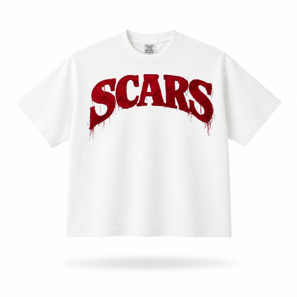 SCARS - Heavyweight Short-Sleeved Oversized Cropped T-Shirt