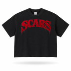 SCARS - Heavyweight Short-Sleeved Oversized Cropped T-Shirt