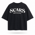SCARS - Heavyweight Cropped Snow-Washed T-Shirt