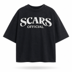 SCARS - Heavyweight Cropped Snow-Washed T-Shirt