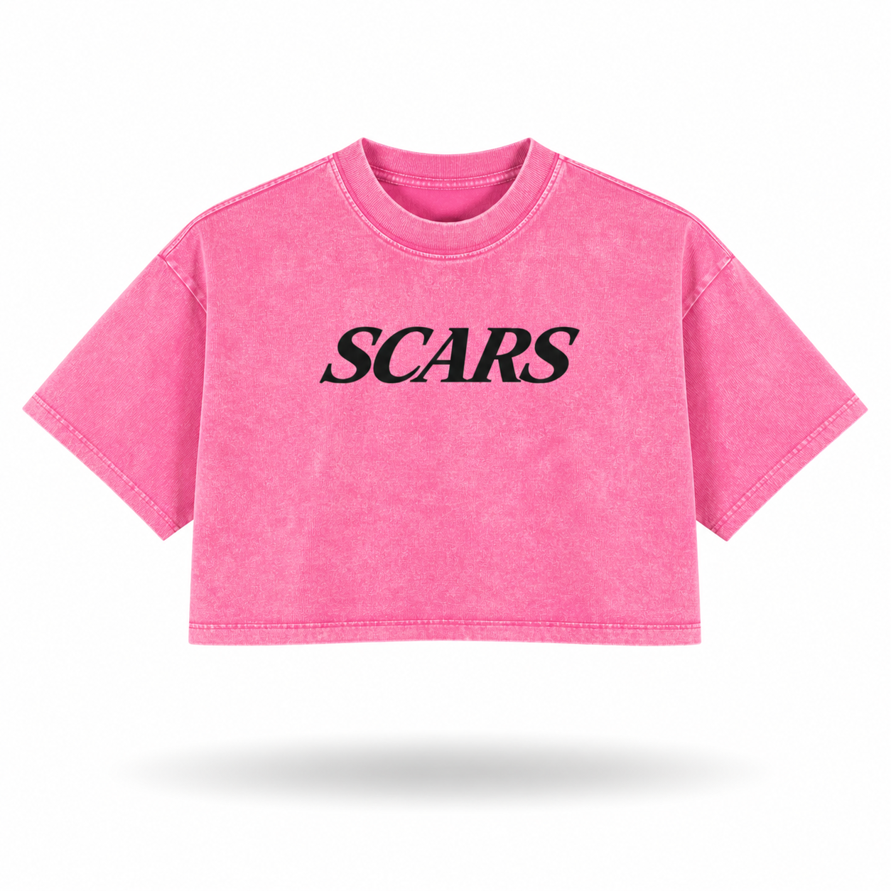 SCARS - Heavyweight Washed Loose-Fit Cropped T-Shirt