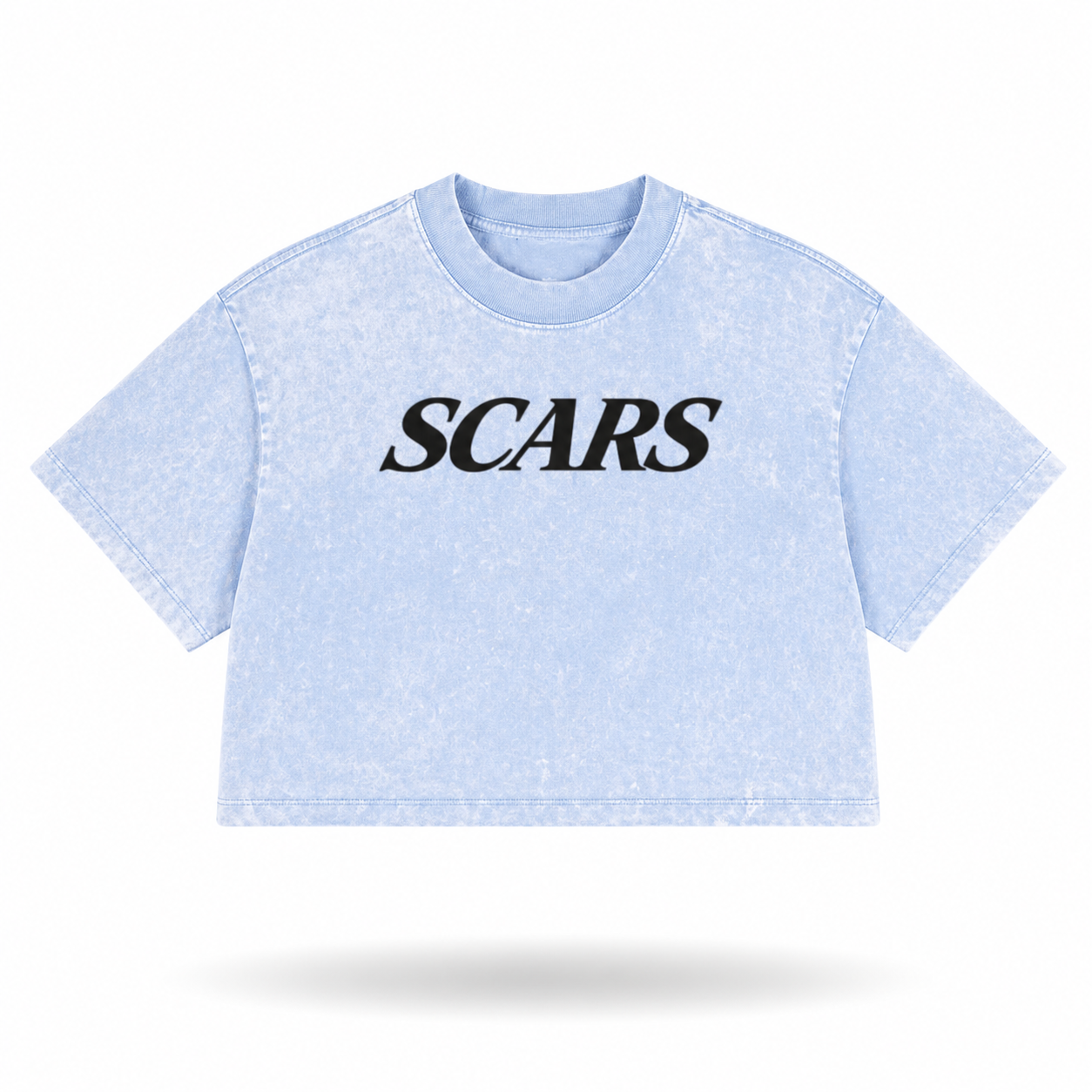 SCARS - Heavyweight Washed Loose-Fit Cropped T-Shirt