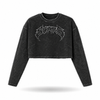 SCARS - Perfect Fit Acid Wash Cropped Long Sleeve