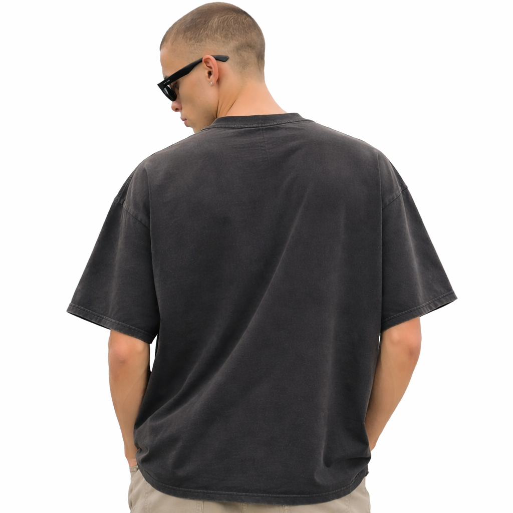 SCARS - Heavyweight Cropped Snow-Washed T-Shirt