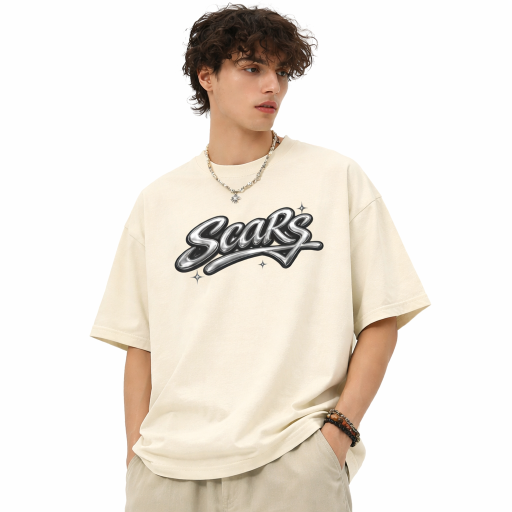 SCARS - Combed Pre Washed Cotton T-Shirt