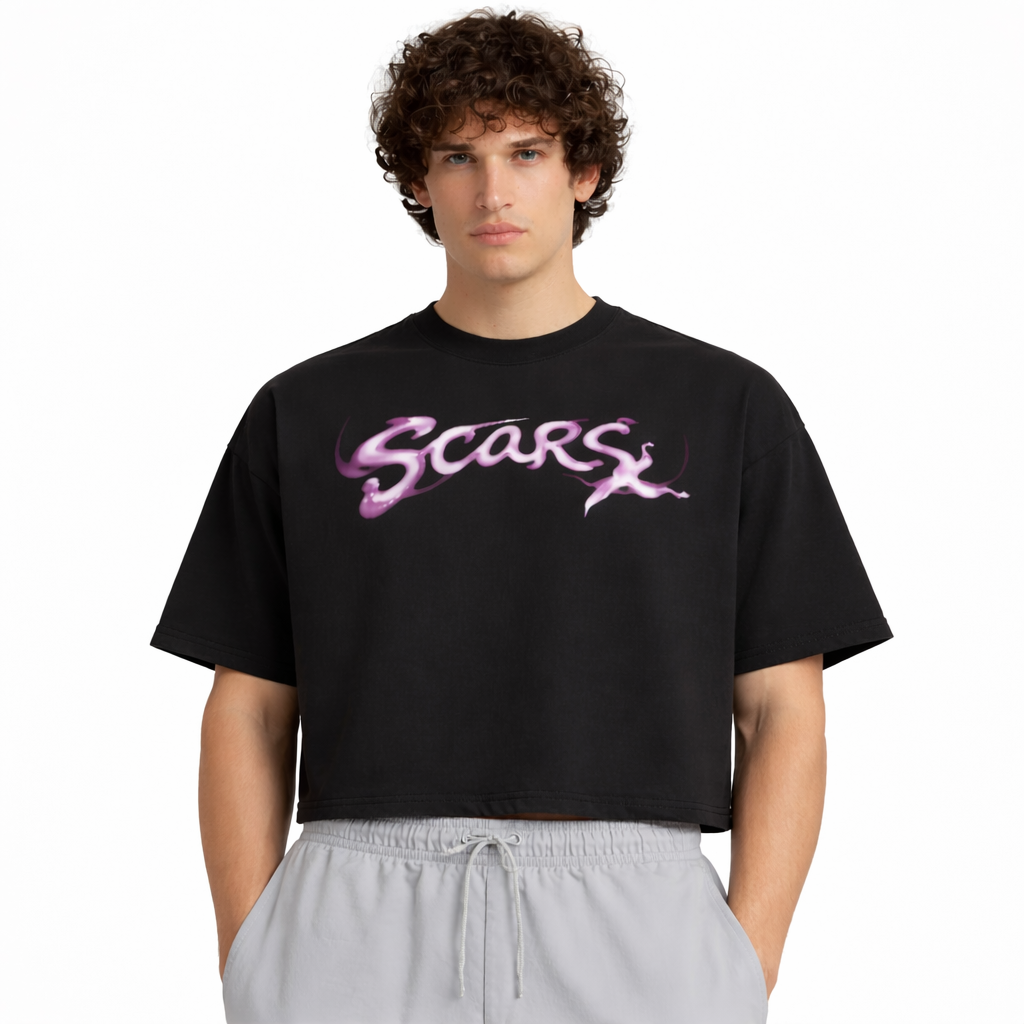 SCARS - Heavyweight Cropped Terry T-Shirt