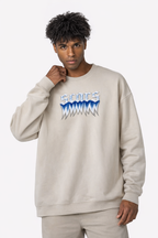 SCARS - Round Neck Washed Distressed Ombre Heavyweight Sweatshirt