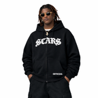 SCARS - Heavyweight Oversized Zip-Up Hoodie
