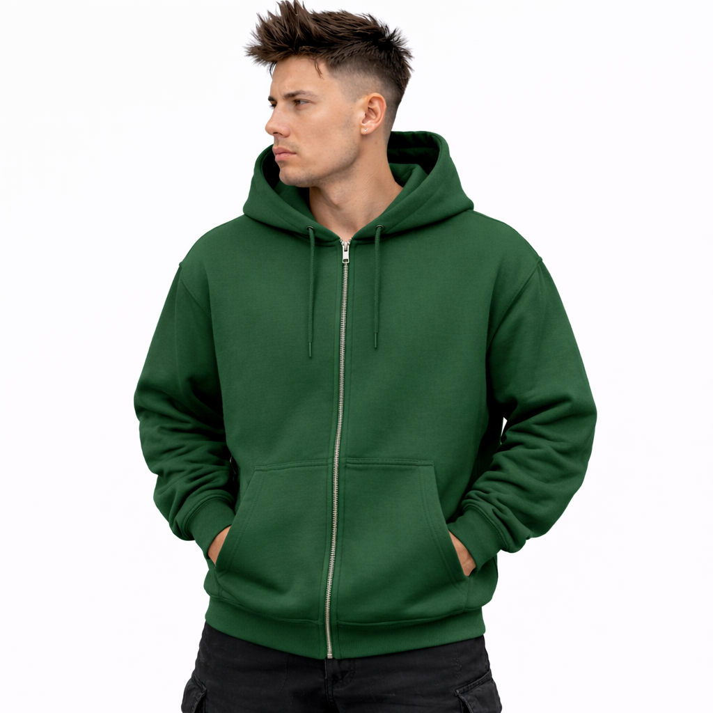 SCARS - Heavyweight Fleece Zip-Up Oversized Hoodie