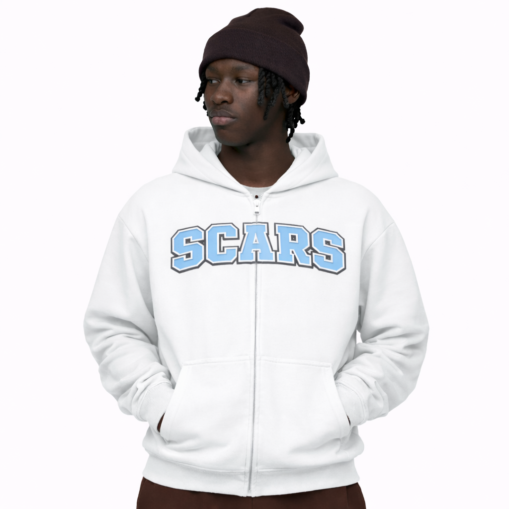 SCARS - Heavyweight Oversized Zip-Up Hoodie