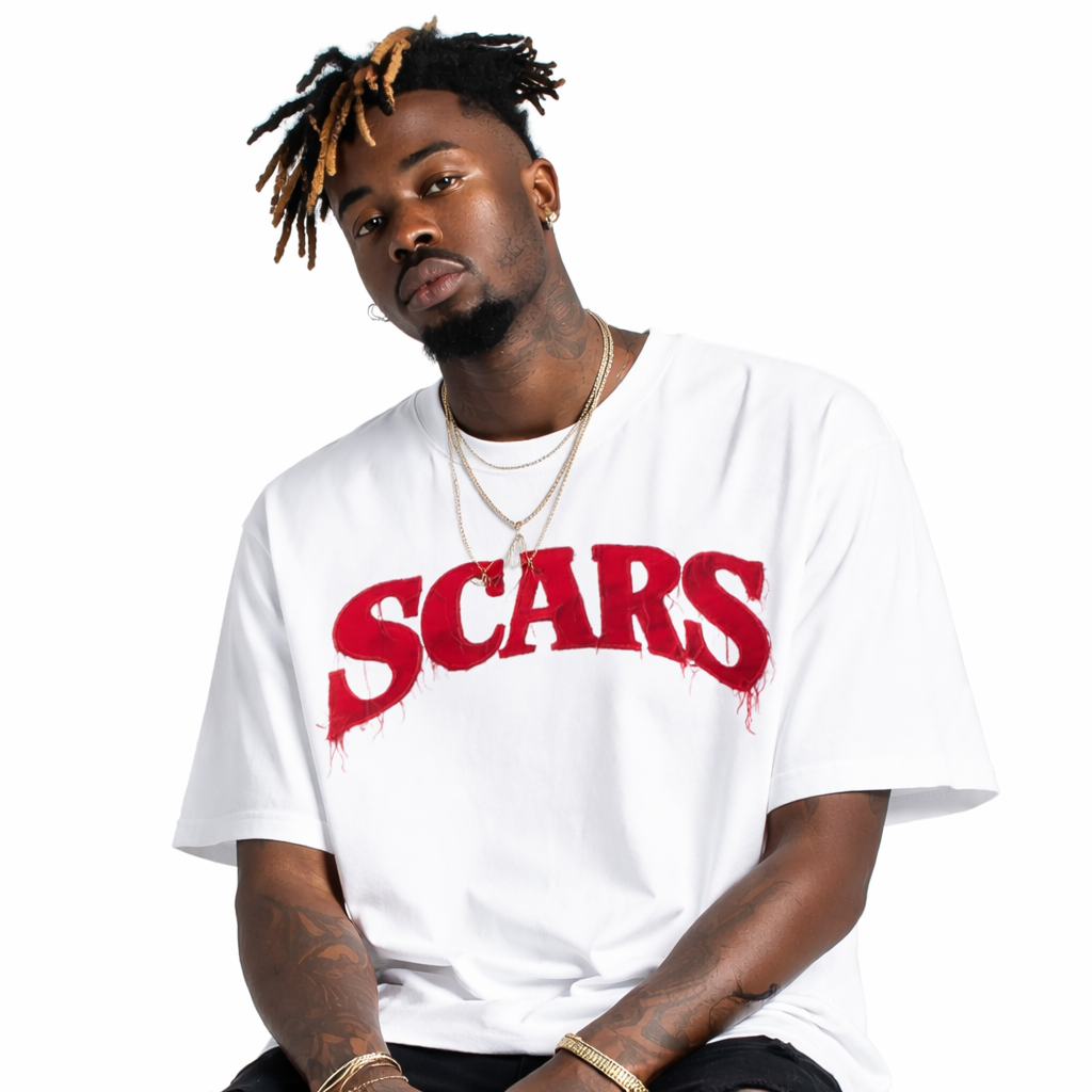 SCARS - Heavyweight Short-Sleeved Oversized Cropped T-Shirt