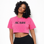 SCARS - Heavyweight Washed Loose-Fit Cropped T-Shirt