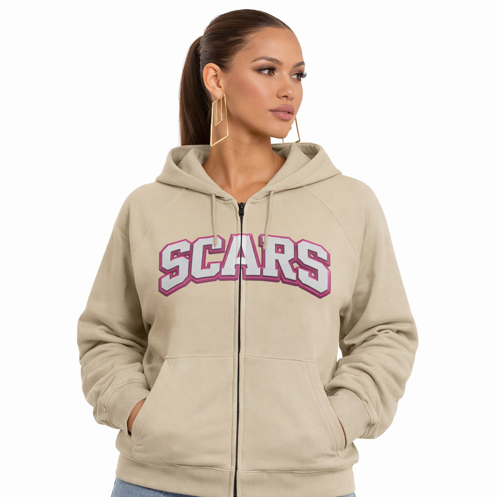 SCARS - Essential Zip Up Hoodie