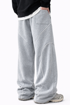 SCARS - Contrast Binding Drawstring Casual Sweatpants