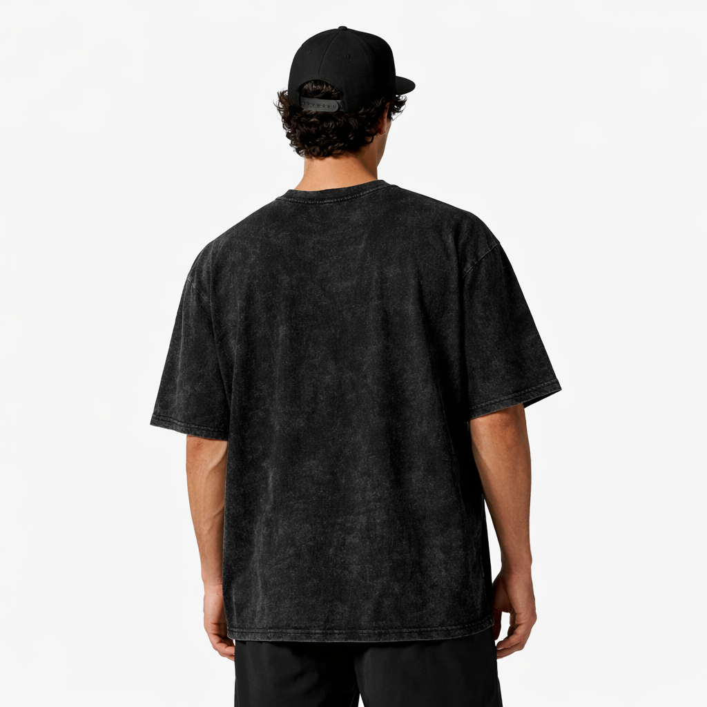SCARS - Snow Washed Oversized Cotton T-Shirt