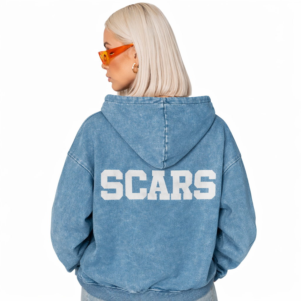 SCARS - Heavyweight Acid Wash Hoodie