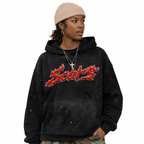 SCARS - Heavyweight Vintage Wash Frayed Fleece Hoodie