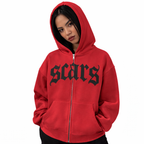 SCARS - Relaxed Oversized Zip-Up Hoodie