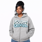 SCARS - Heavyweight Boxy Cropped Fleece Zip-Up Hoodie