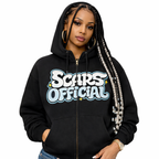 SCARS - Heavyweight Boxy Cropped Fleece Zip-Up Hoodie
