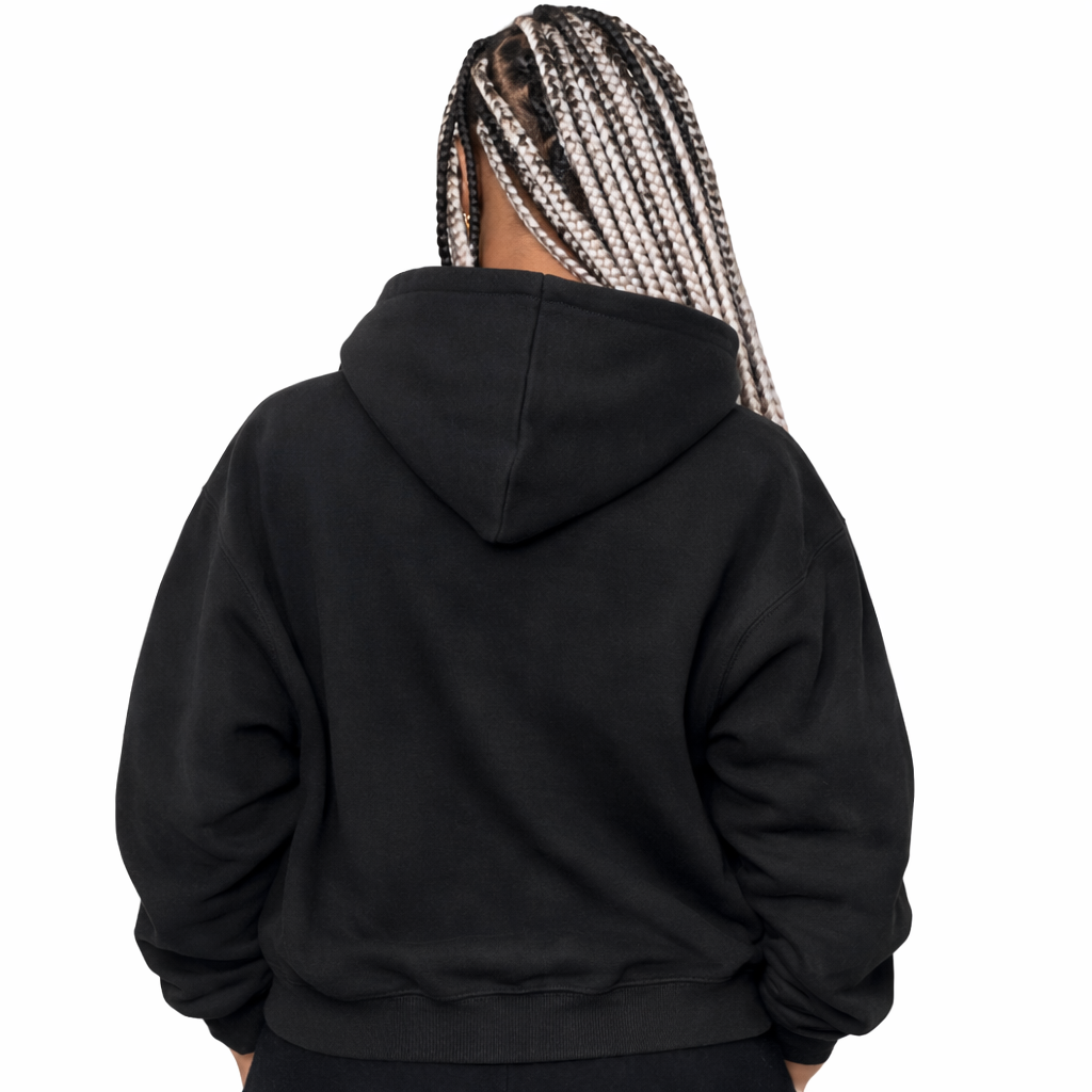 SCARS - Heavyweight Boxy Cropped Fleece Zip-Up Hoodie