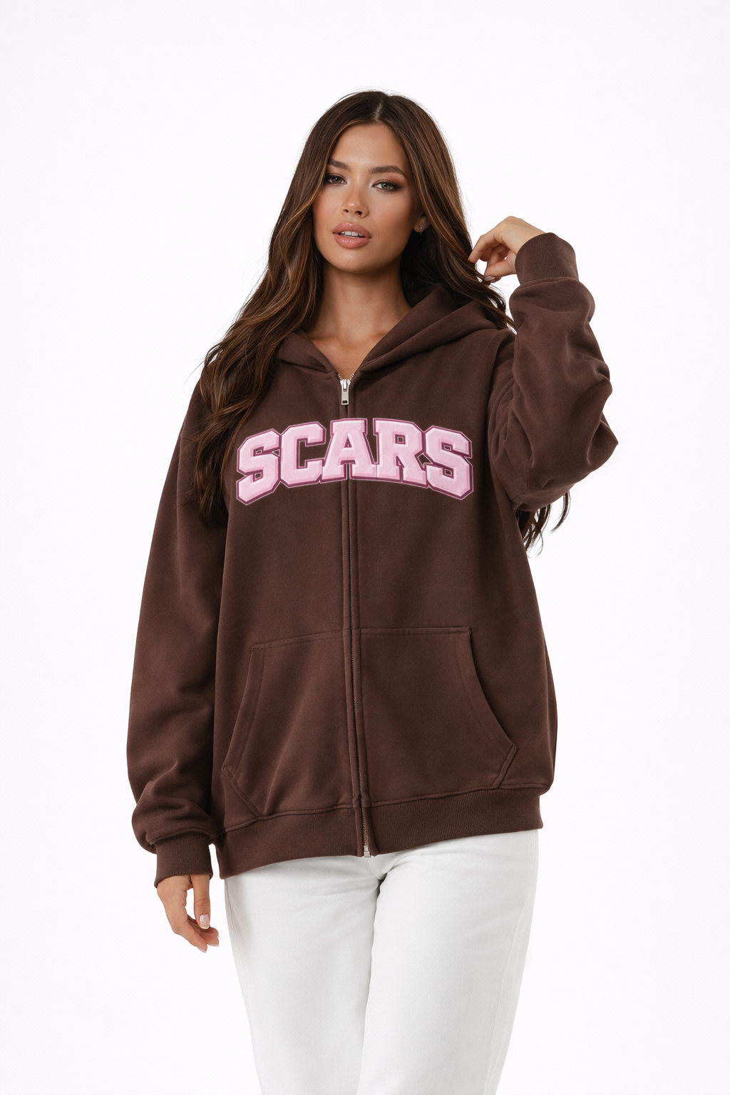 SCARS - Heavyweight Cropped Double-Zip Hoodie