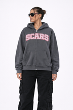 SCARS - Heavyweight Cropped Double-Zip Hoodie