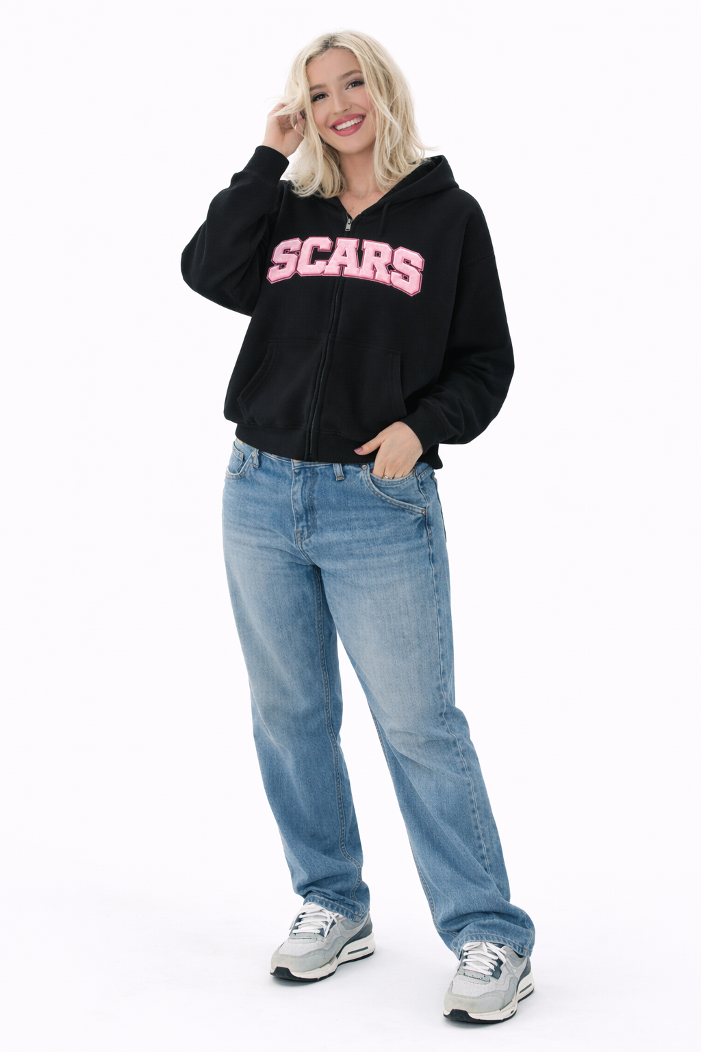 SCARS - Heavyweight Cropped Double-Zip Hoodie