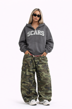 SCARS - Heavyweight Cropped Double-Zip Hoodie