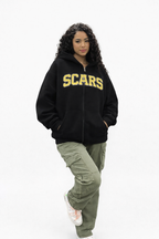 SCARS - Heavyweight Cropped Double-Zip Hoodie