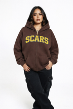 SCARS - Heavyweight Cropped Double-Zip Hoodie