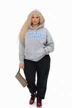 SCARS - Heavyweight Cropped Double-Zip Hoodie