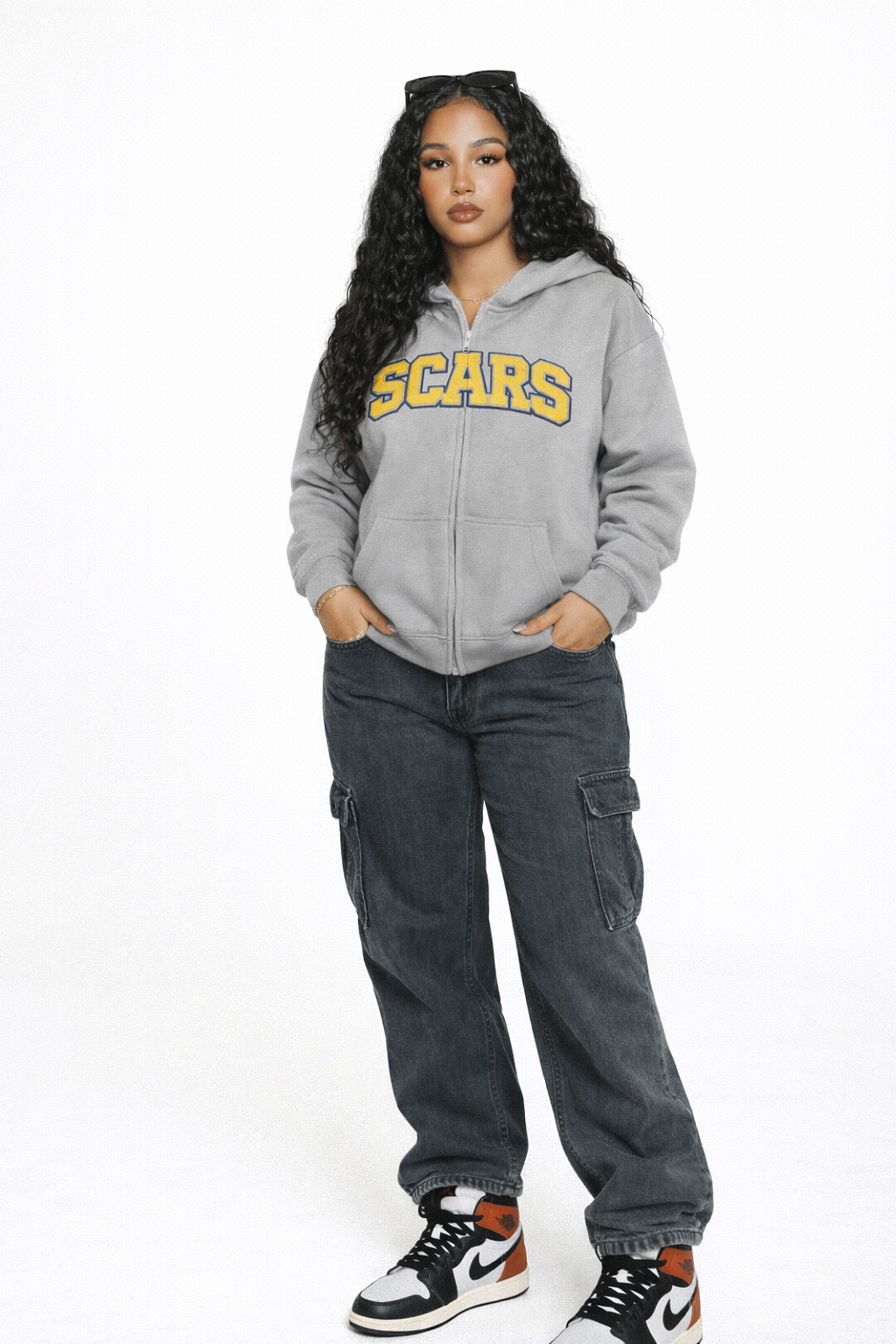 SCARS - Heavyweight Cropped Double-Zip Hoodie