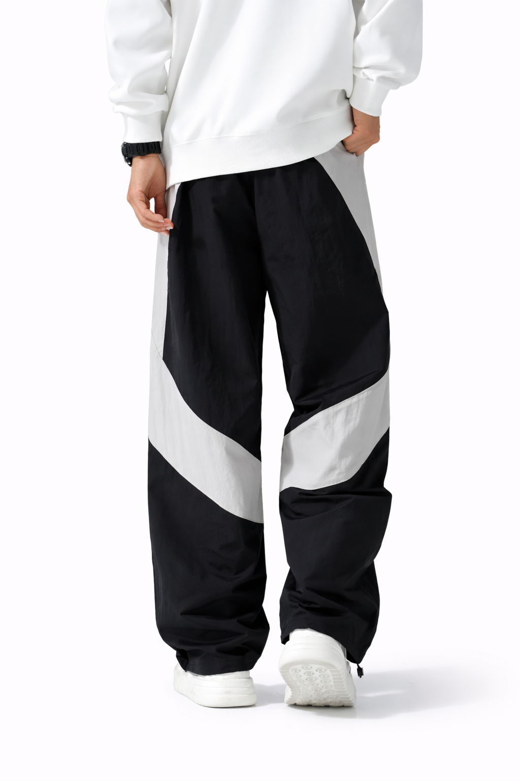 SCARS - Casual Pants With Elastic Drawstring Waist