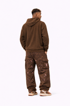 SCARS - Heavyweight Washed Distressed Dystopian Zip-Up Hoodie