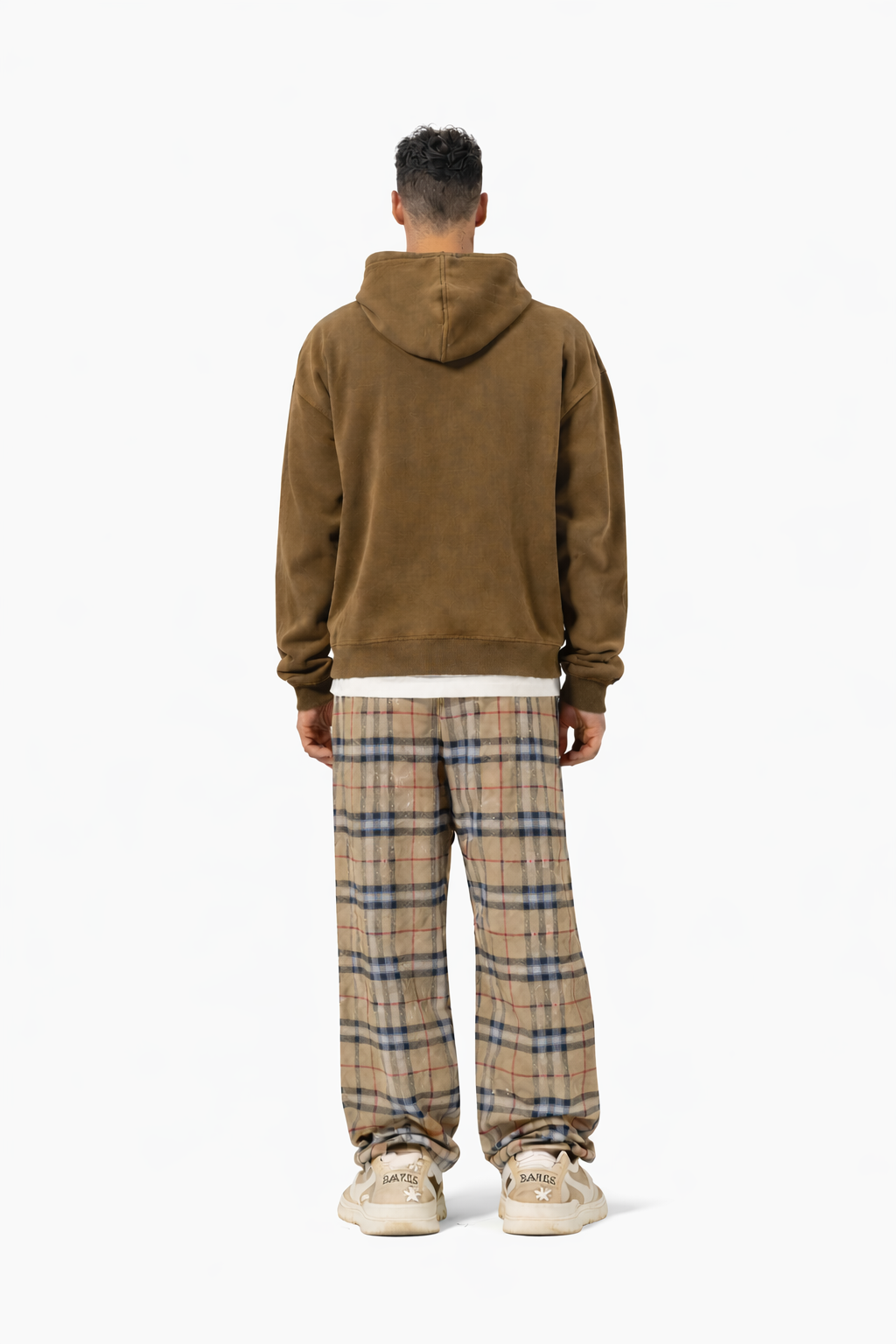 SCARS - Heavyweight Washed Distressed Dystopian Zip-Up Hoodie