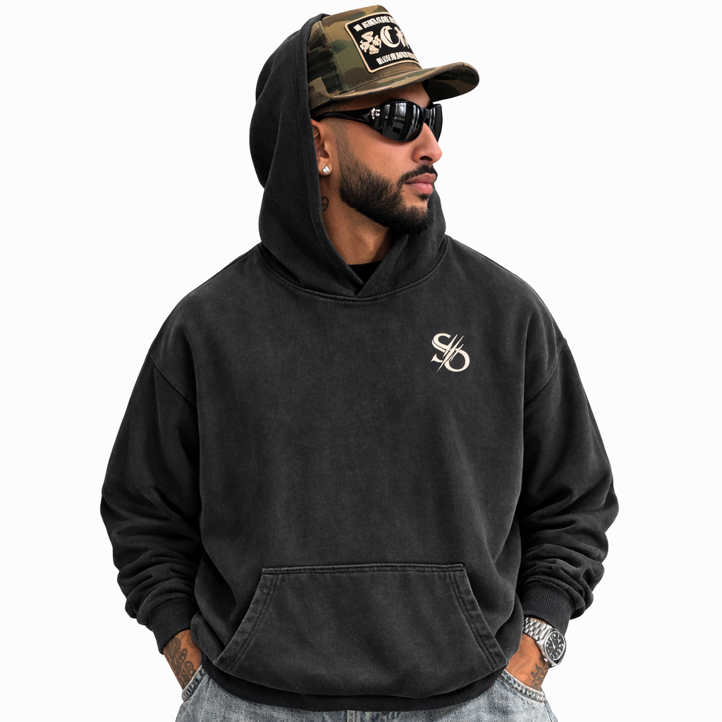 SCARS - Super Heavyweight Oversized Retro Hoodie