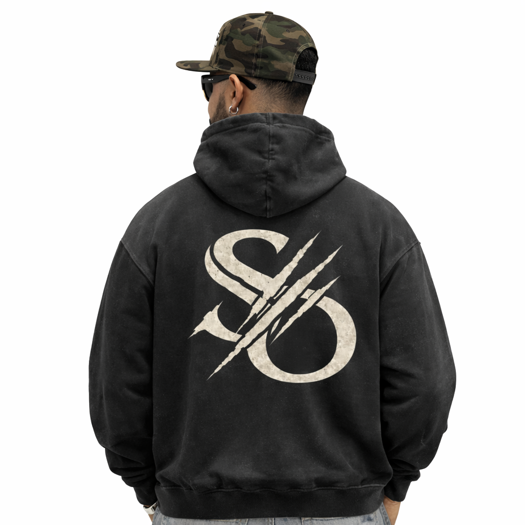 SCARS - Super Heavyweight Oversized Retro Hoodie