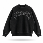 SCARS - Super Heavyweight Oversized Faded Sweatshirt