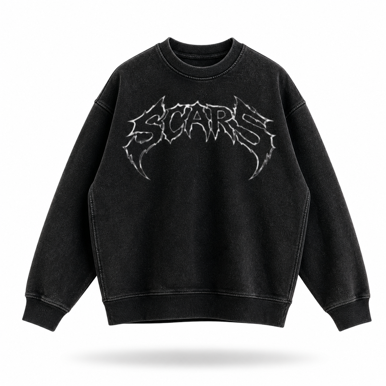 SCARS - Super Heavyweight Oversized Faded Sweatshirt