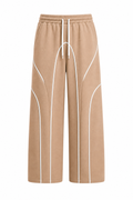 SCARS - Contrast Binding Drawstring Casual Sweatpants