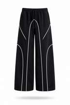 SCARS - Contrast Binding Drawstring Casual Sweatpants